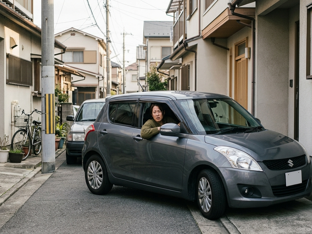 自宅の難しい駐車場の出し入れを学びたい
